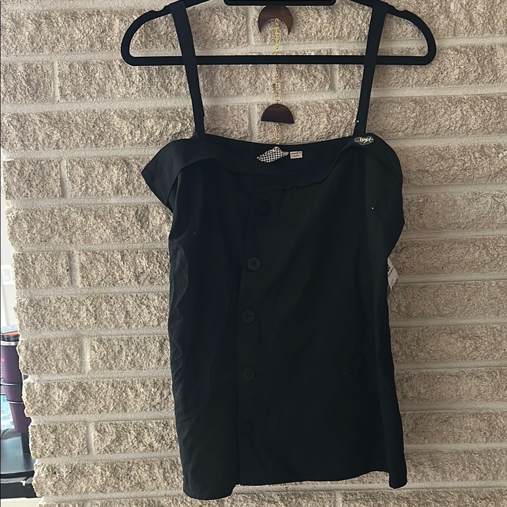 Black with buttons Women's LOST Top